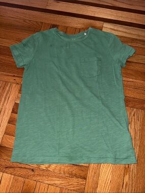 Mini Boden Solid Seafoam Green Pocket Tee size 9-10